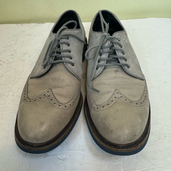 COLE HAAN Grand Leather Wingtip Oxford Loafers Shoes Men 8.5 M Gray Blue Loafer - Picture 3 of 16